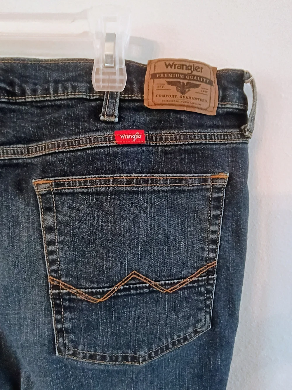 Wrangler Relaxed Boot Jeans Mens 40x30 Medium Wash Stretch Denim Bootcut Classic